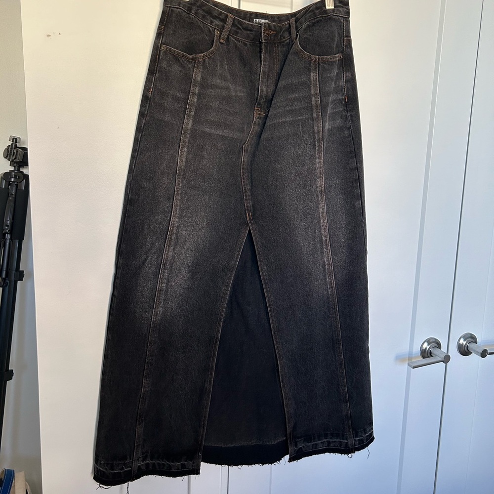 Denim Midi Maxi Skirt Revolve Size 8